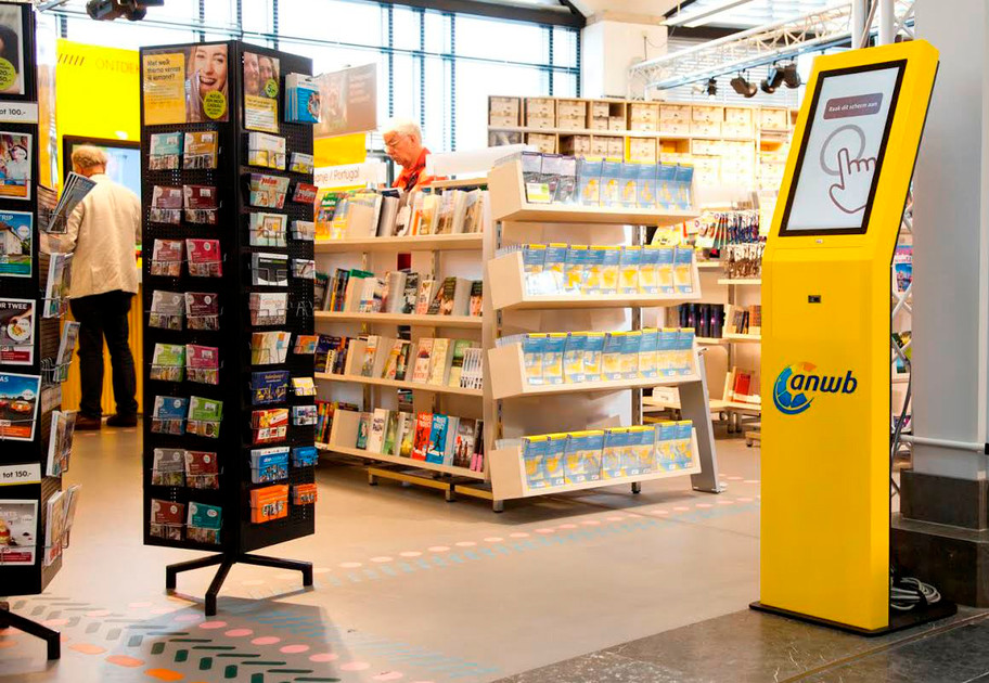 Instore kiosk van de ANWB gemaakt door Kega